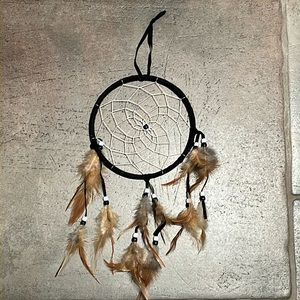 17” black dream catcher decor decorative wall hanging